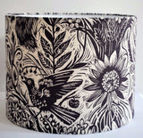 Squirrel and Sunflower Lampshade