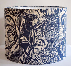 Squirrel and Sunflower Lampshade